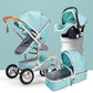 3 in 1 Luxury Baby Stroller Car Seat Carrier