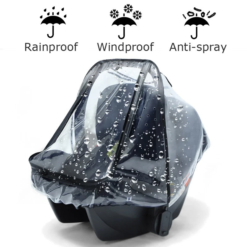 Baby Safety Seat Rain Cover - Clear EVA