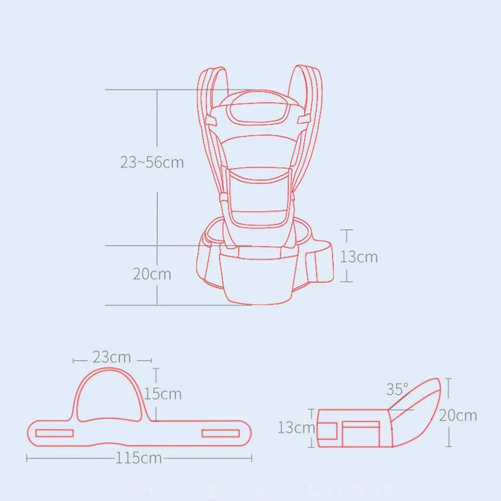 Baby Carrier with Hip Seat  15-in-1 Ways to Carry