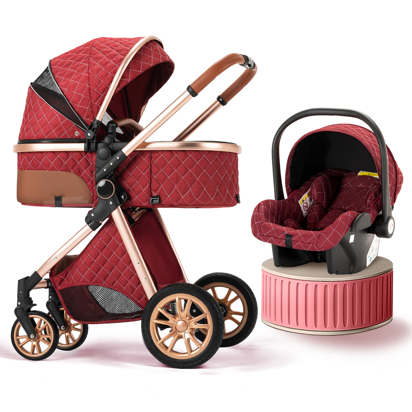 5-in-1 Premium Baby Stroller With Car Seat Carrier