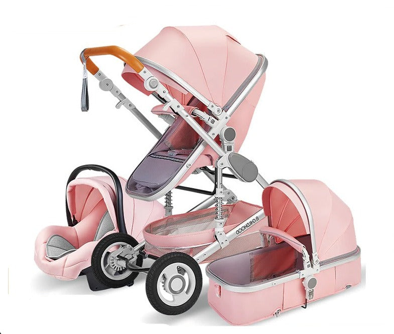 3-in-1 Luxury Baby Stroller Car Seat Carrier