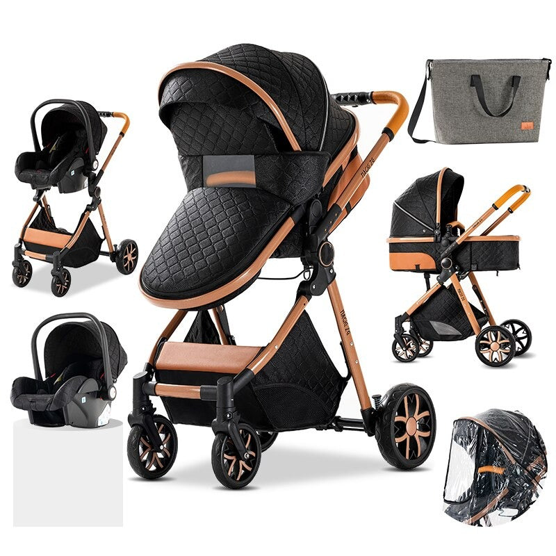 5-in-1 Luxury Baby Stroller With Car Seat Carrier